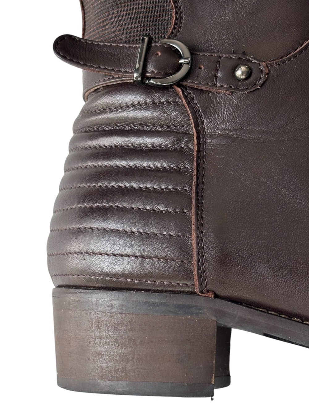 Aquatalia by Marvin K brown leather riding boot knee high made in Italy | 8.5 - Picture 10 of 14